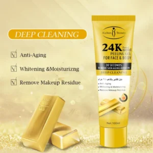 24K Gold Face Body Whitening Peeling Gel