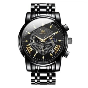 OLEVS Men’s Watch Waterproof Diamond set Dial