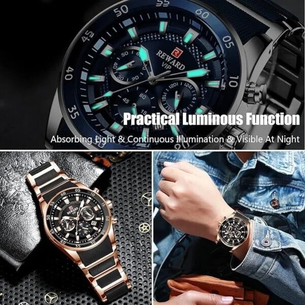 Luxury Man Watch Reward-(Rose Gold) - Image 3